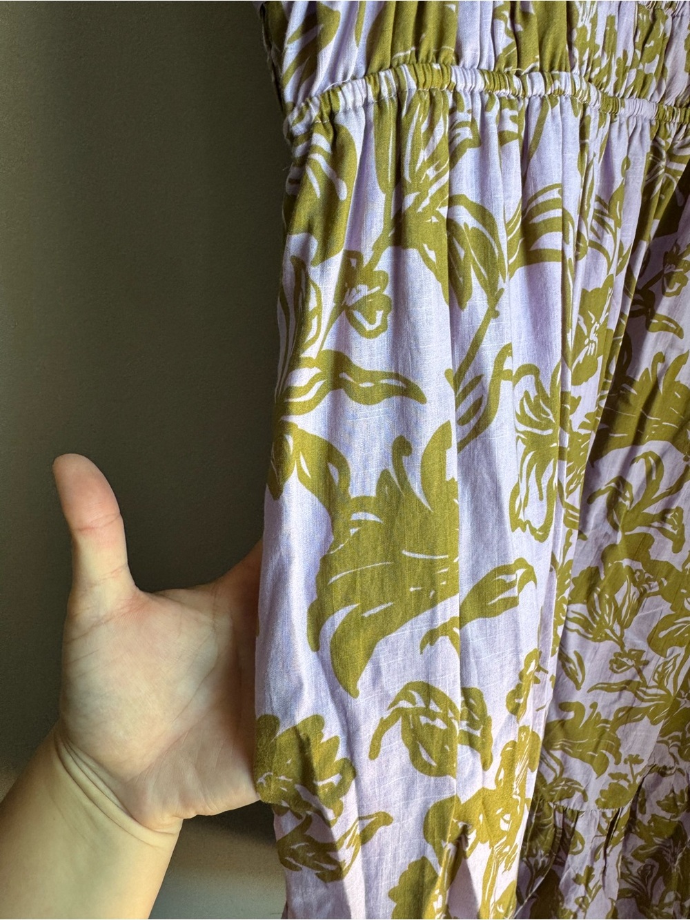 Anthropologie The Peregrine Midi Floral Dress Romantic Boho XL Cottagecore Chic - Picture 7 of 7